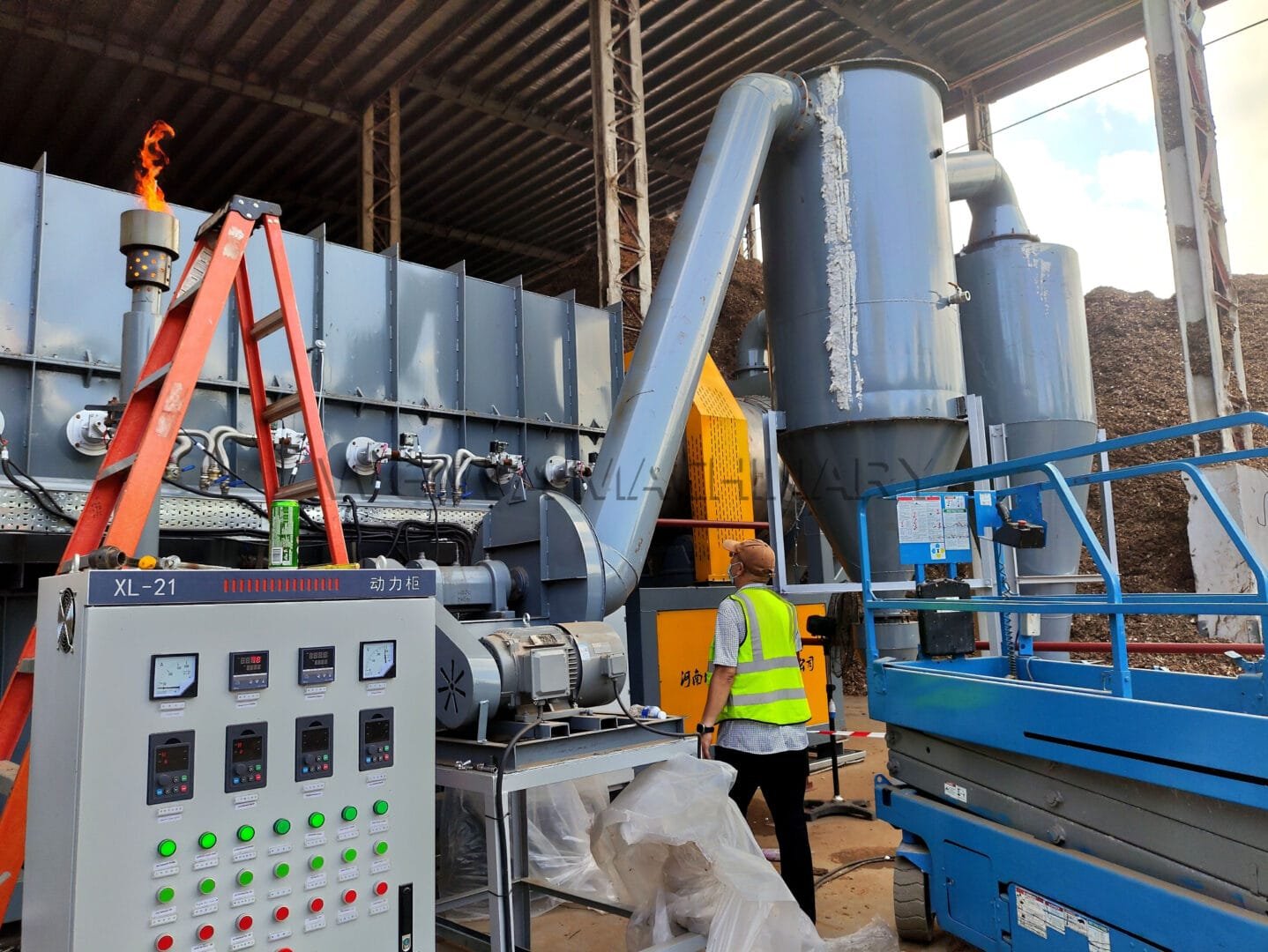 Continuous carbonization furna