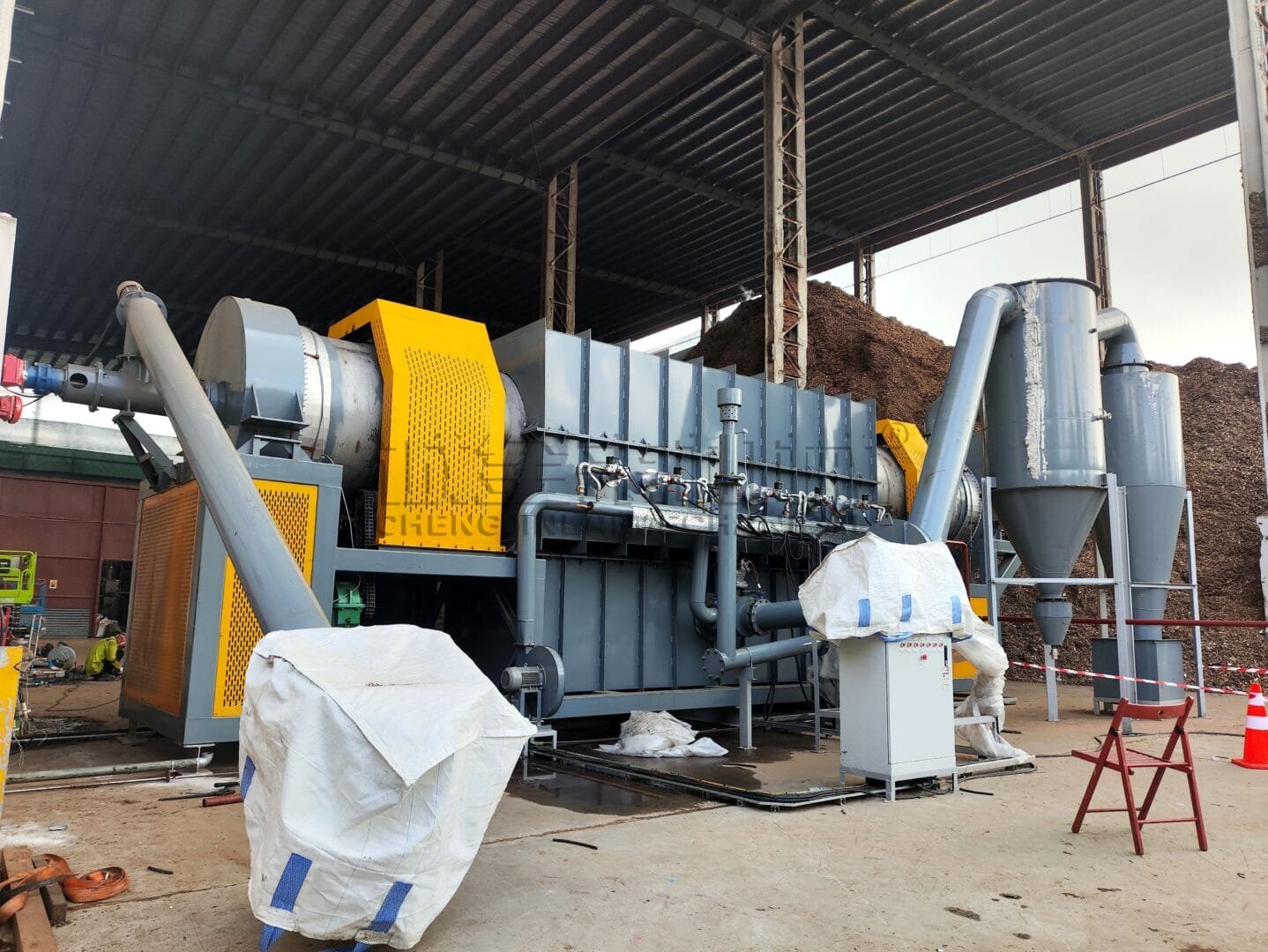 Singapore Sawdust Carbonization Project 