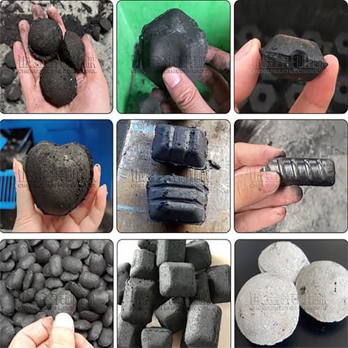 Ball Charcoal Briquettes Machine​ ball pressing effect