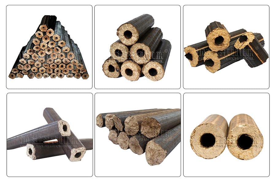 Charcoal made from Sawdust Log Maker