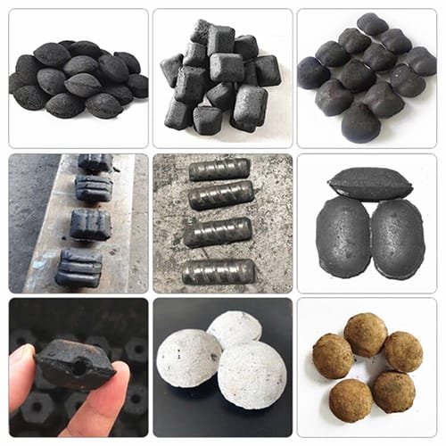 Bagasse charcoal briquetting machine finished product