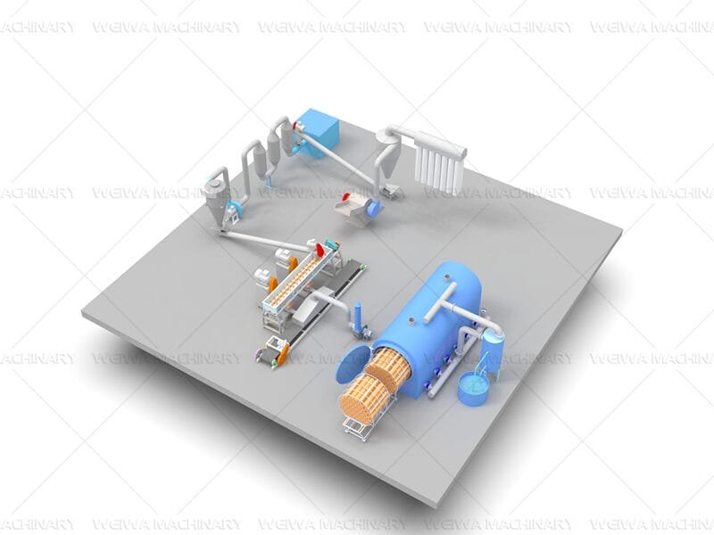 sawdust-charcoal-production-line