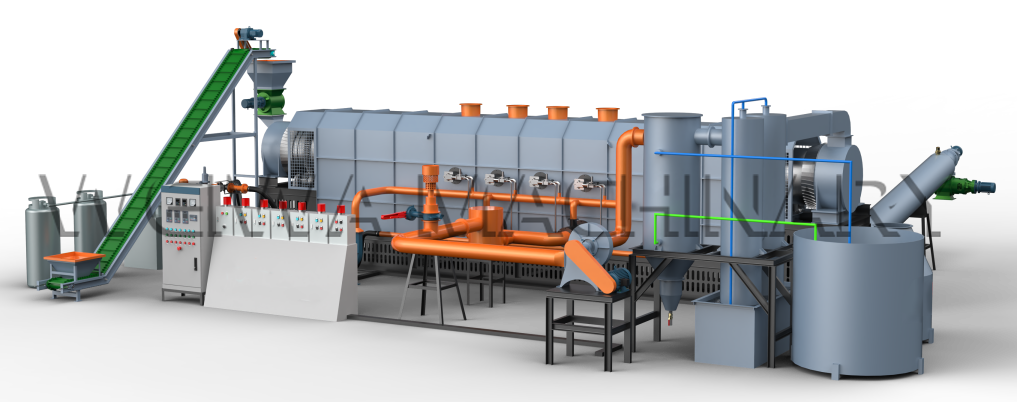 Continuous carbonization furnace