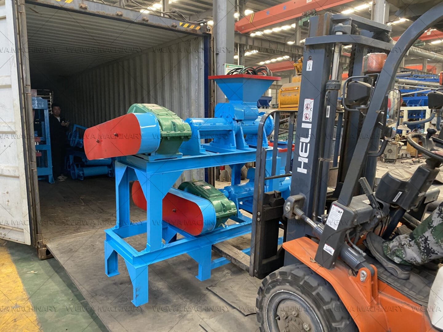 双层煤棒机出货图02