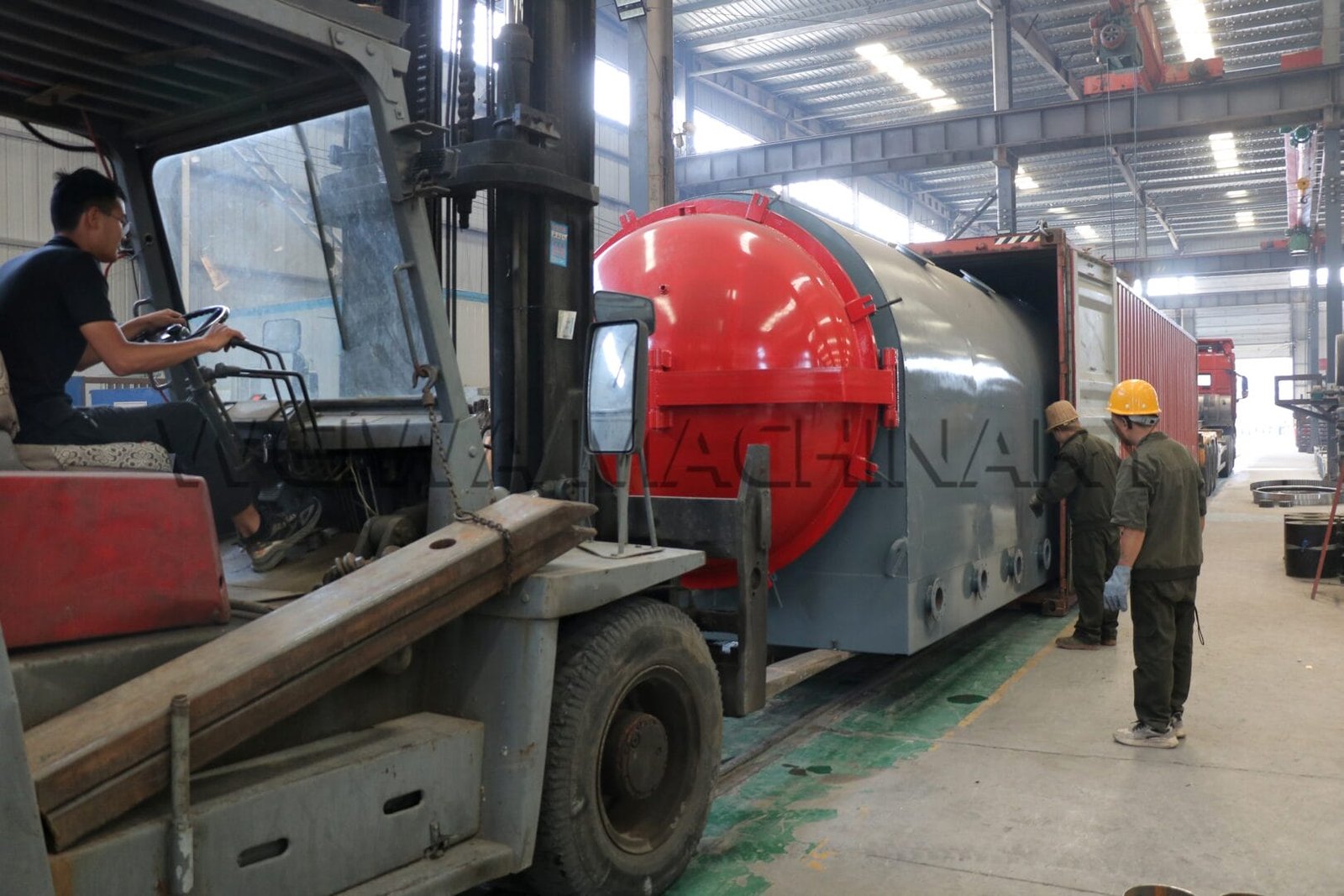 Horizontal carbonization furnace