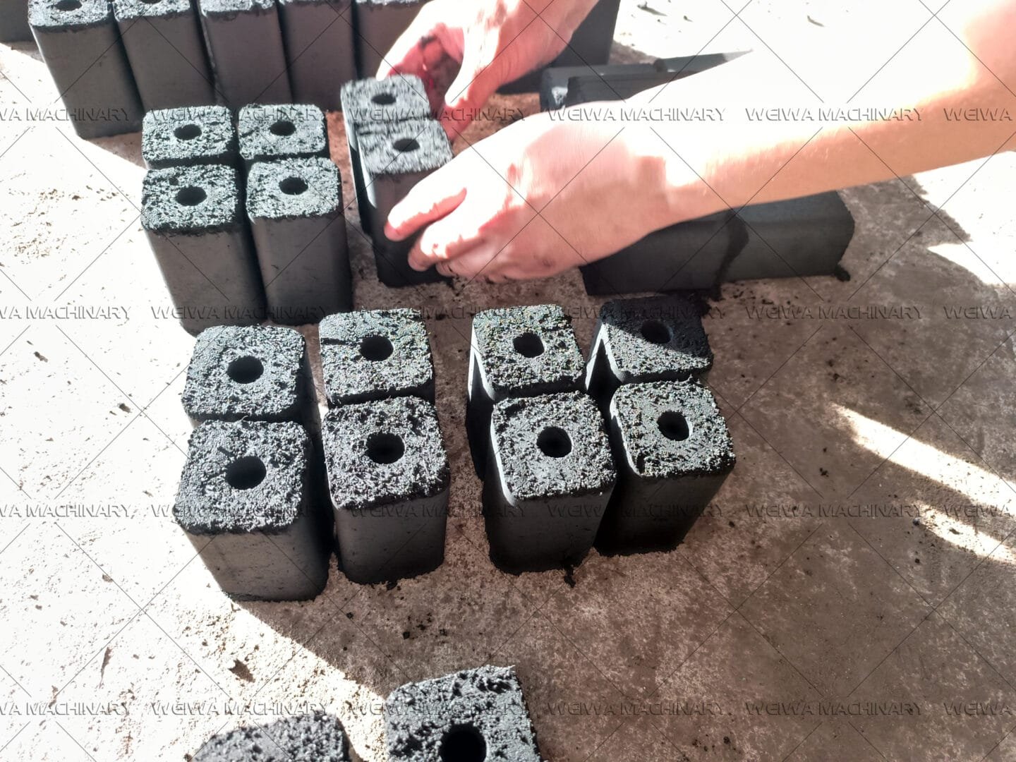 Indonesian palm fruit carbonization product line