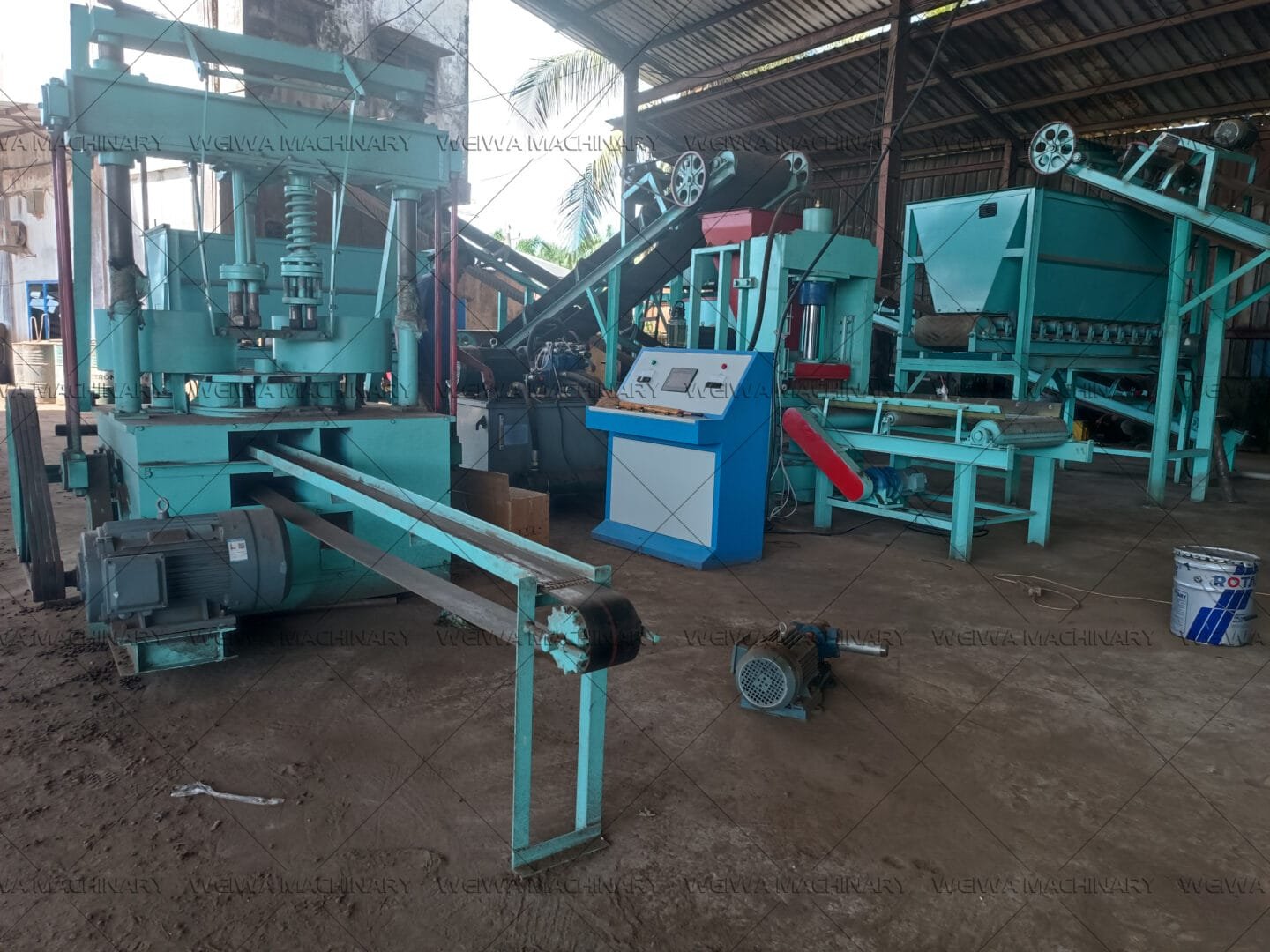 Indonesian palm fruit carbonization product line45