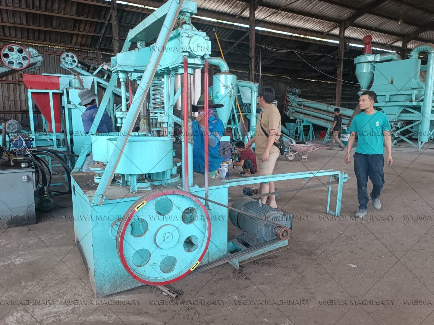 Indonesian palm fruit carbonization product line