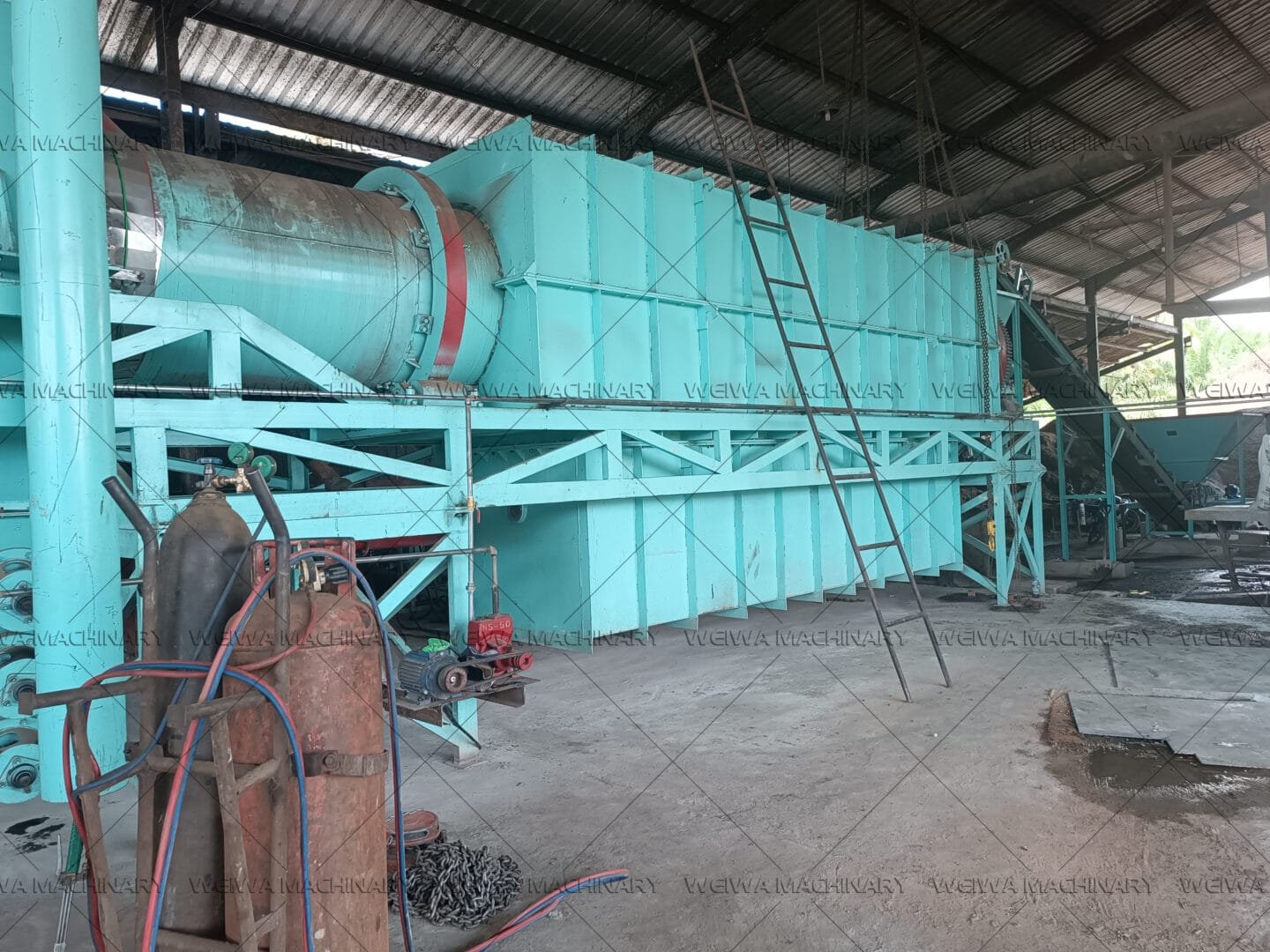 Indonesian palm fruit carbonization product line