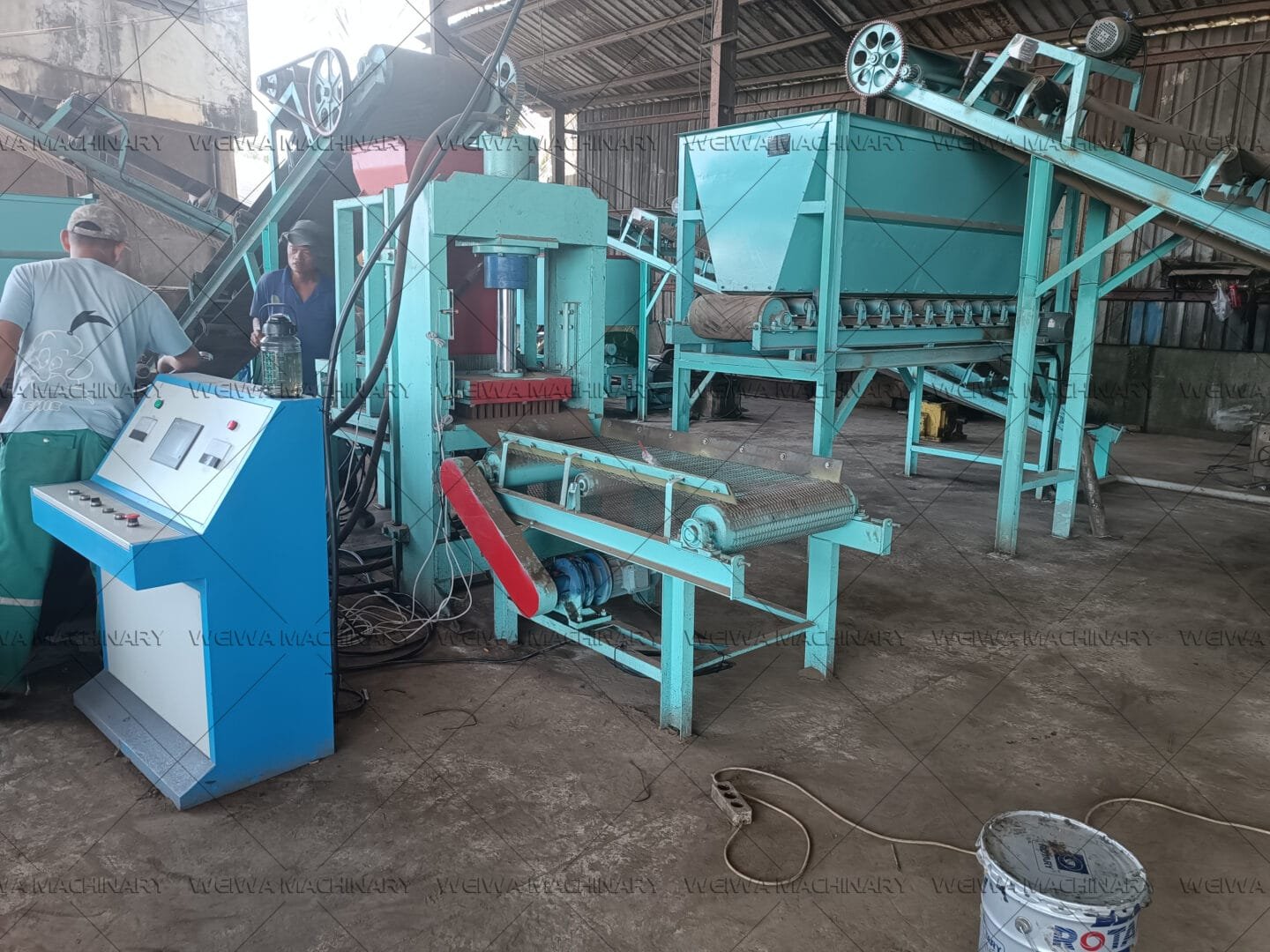 Indonesian palm fruit carbonization product line56