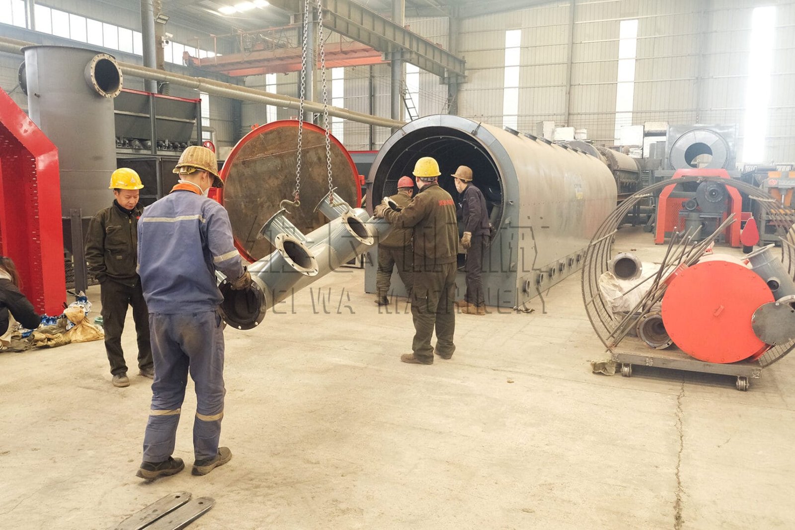 Lò cacbon hóa ngang