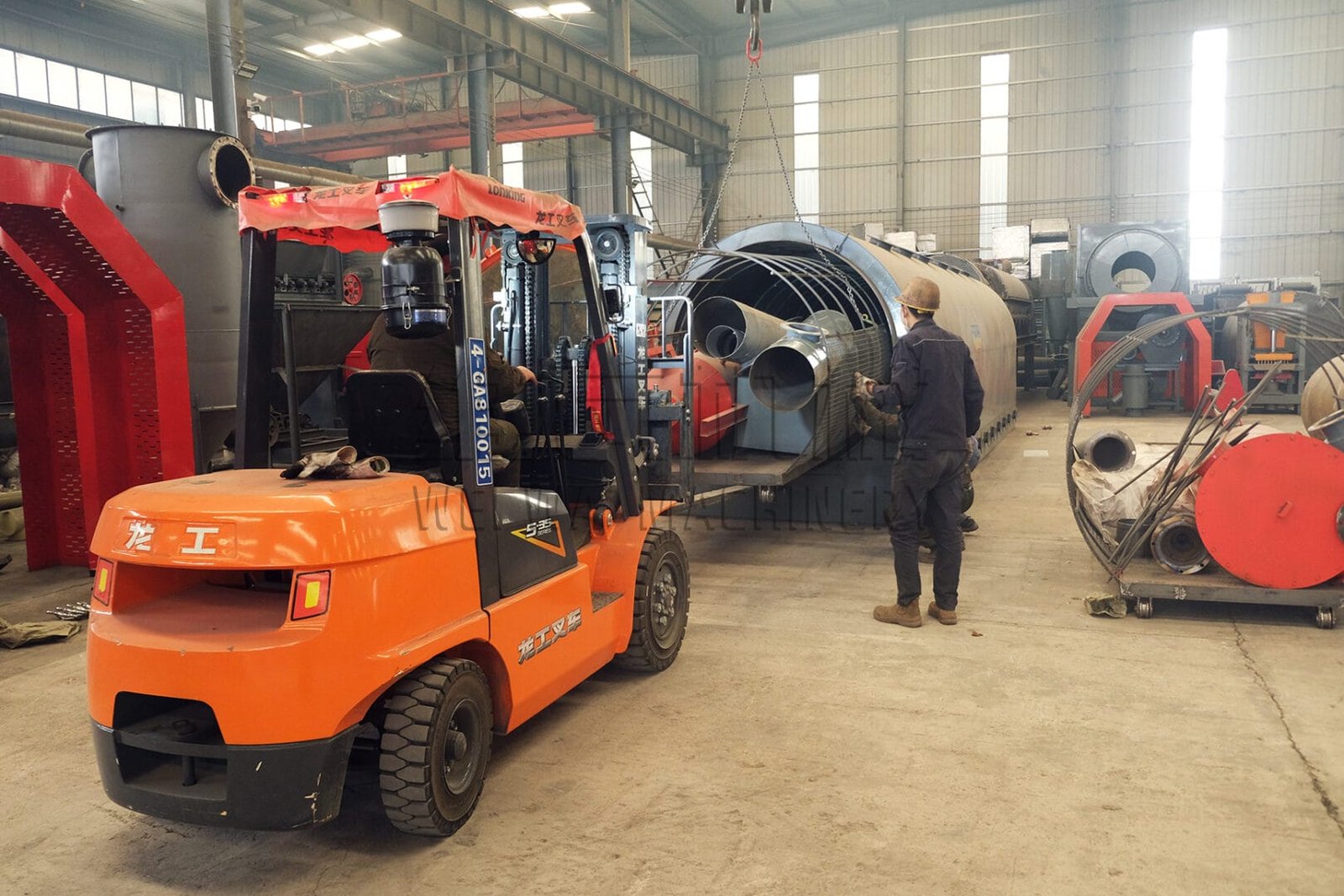 Horizontal carbonization furnace