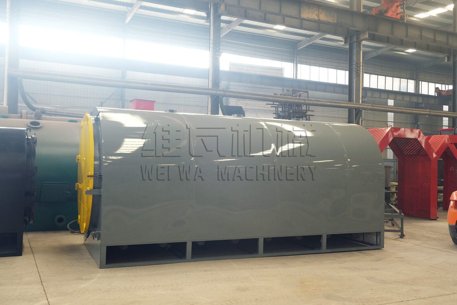 Horizontal carbonization furna2