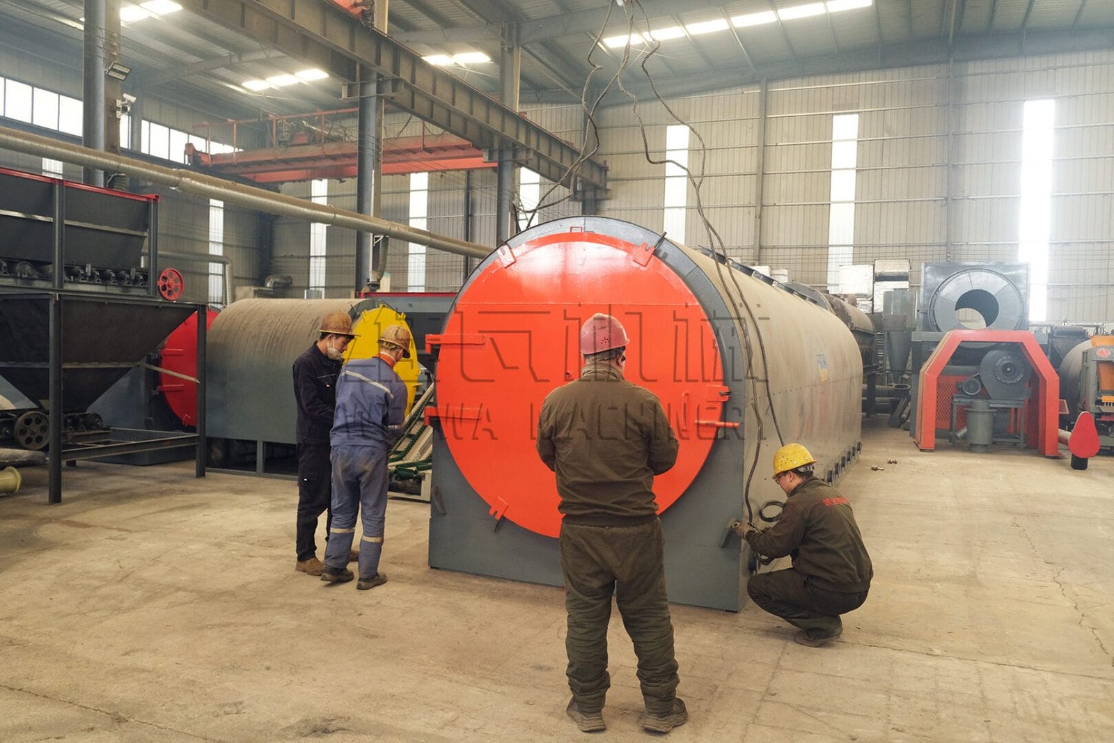 Four à carbonisation horizontale