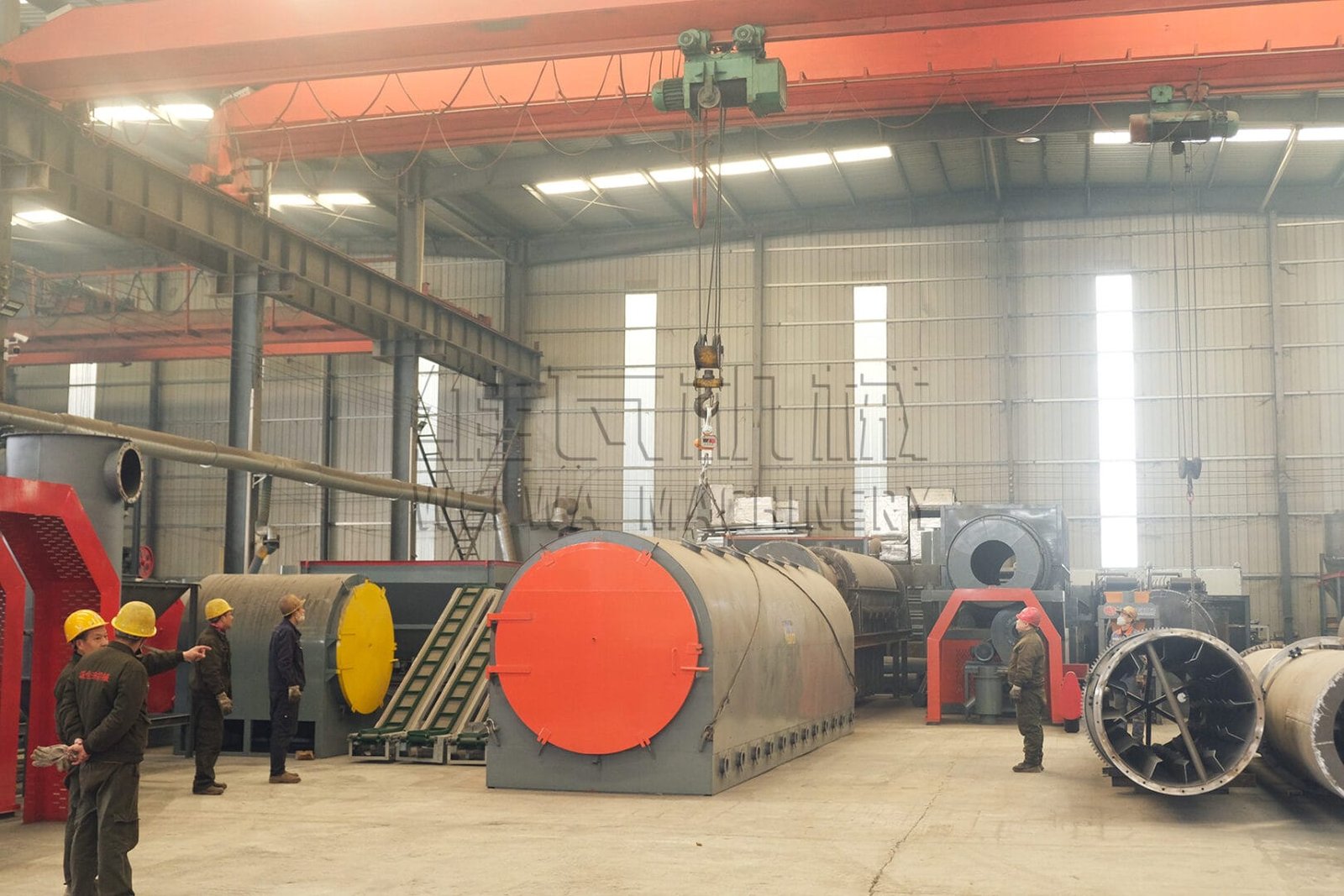 Lò cacbon hóa ngang