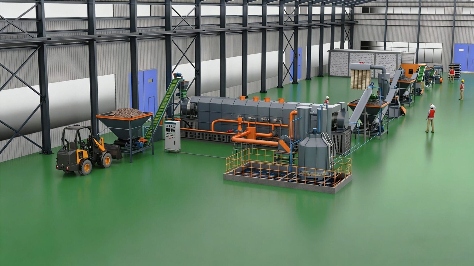 Continuous carbonization furnace Line