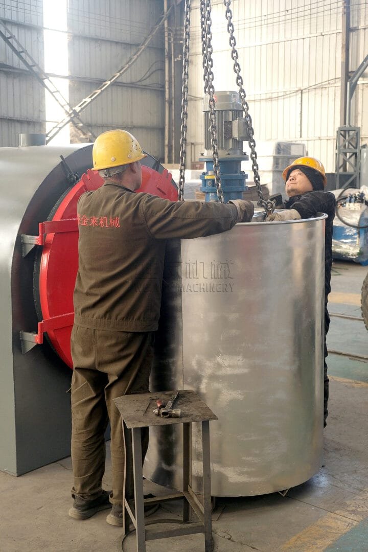 Forno de carbonização horizontal