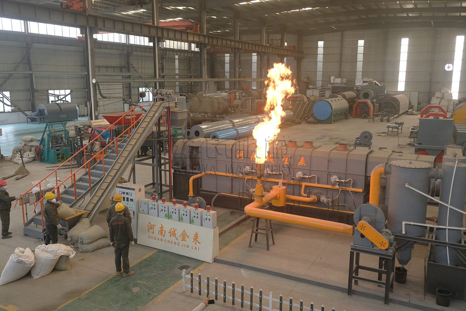 Continuous carbonization furna16