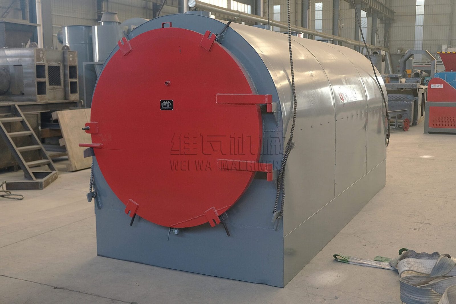 Forno de carbonização horizontal