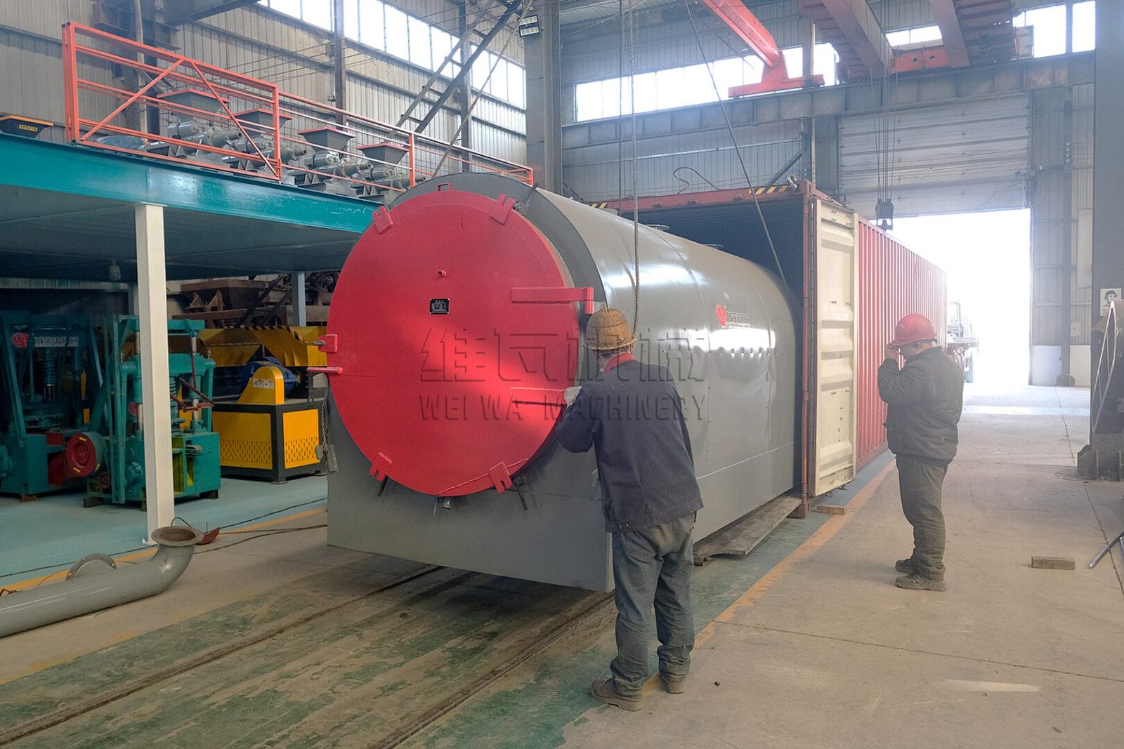 Forno de carbonização horizontal